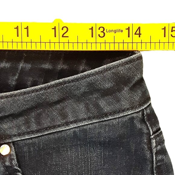 Jennifer Lopez Capri Jeans Size 8, Blue, Pockets 25Lx28W, Straight Leg - Picture 7 of 11